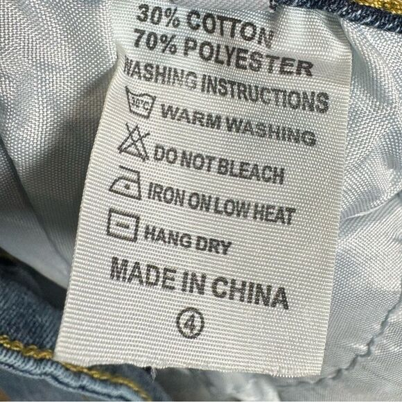 High waisted stacked split leg detachable streetwear fashion jeans size medium - Picture 7 of 8